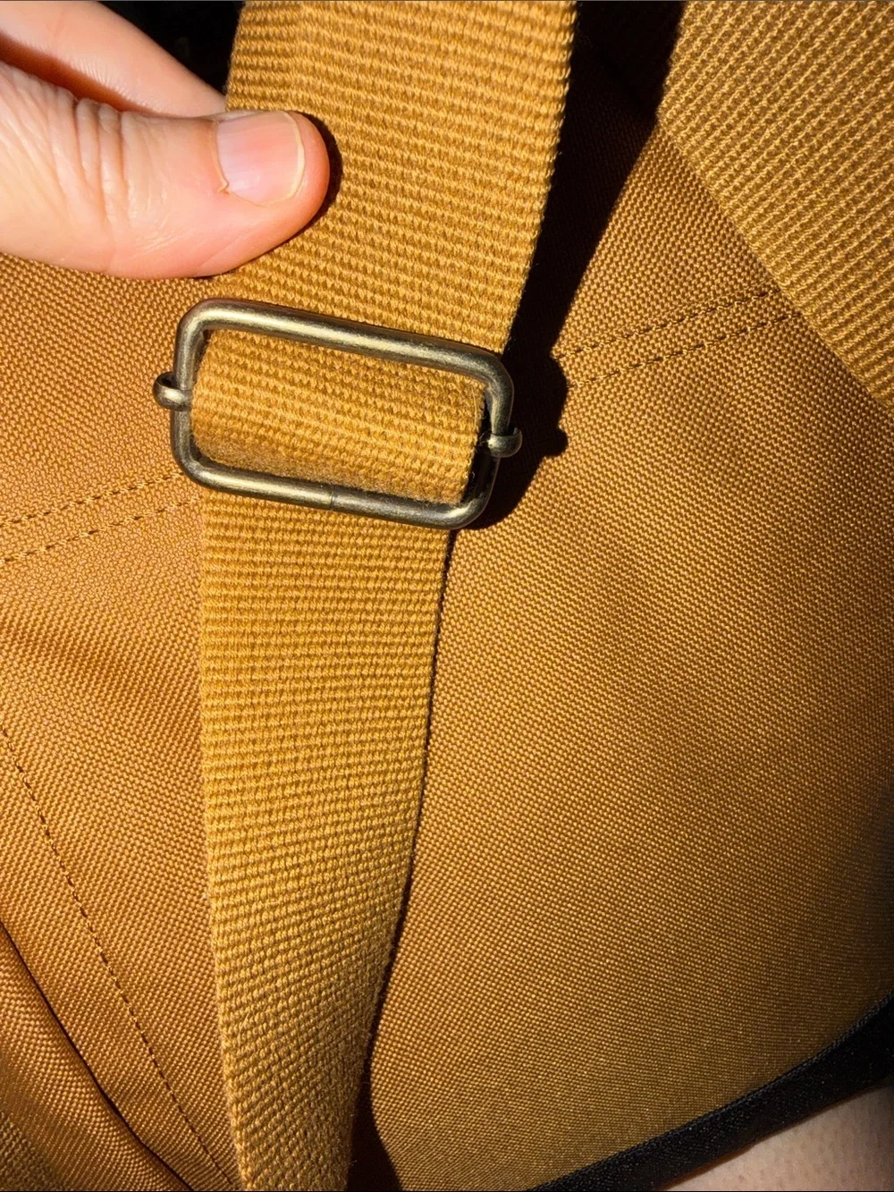 Carhartt Tan and Black Canvas Messenger Bag